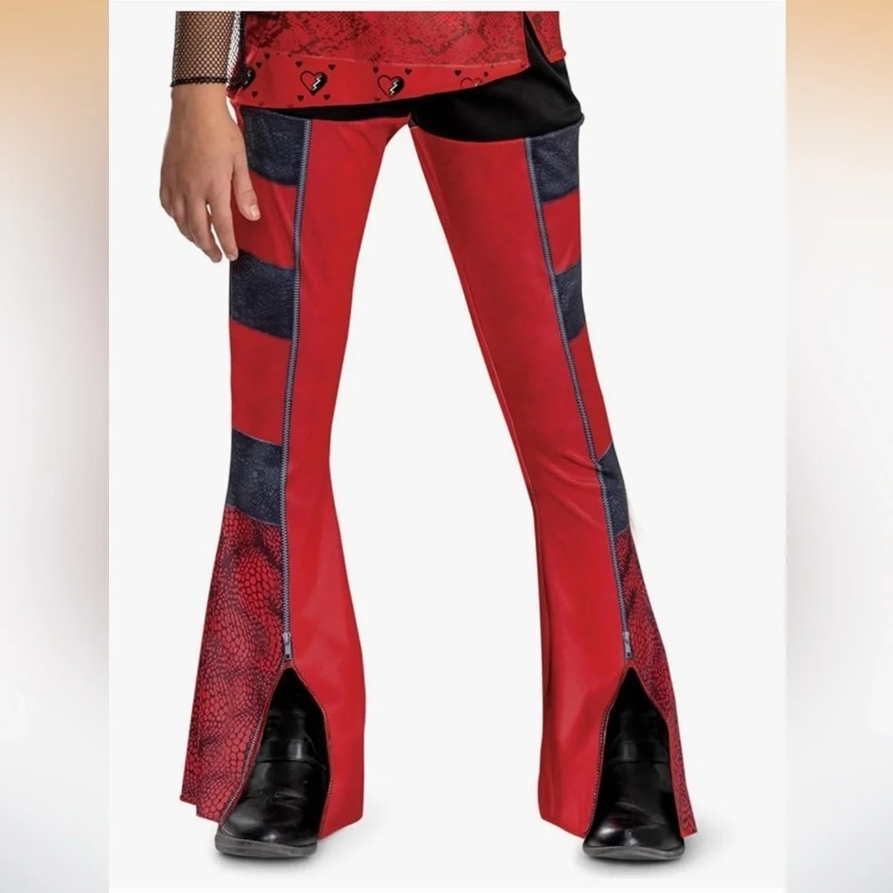 NWT Disney RED  Descendants Costume Rise of Red  Halloween Cosplay Dress Up